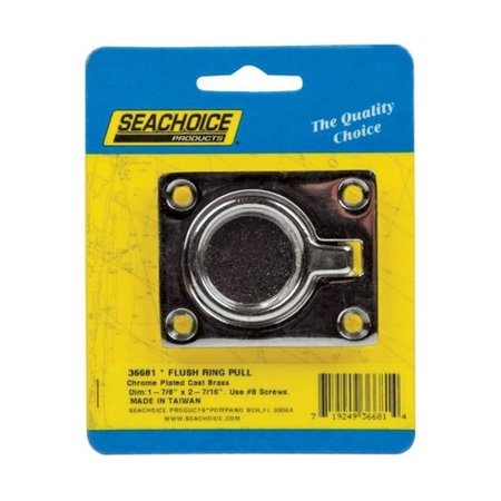 SEACHOICE Seachoice 36681 Flush Ring Pull  1.87 x 2.43 in. 8091944
